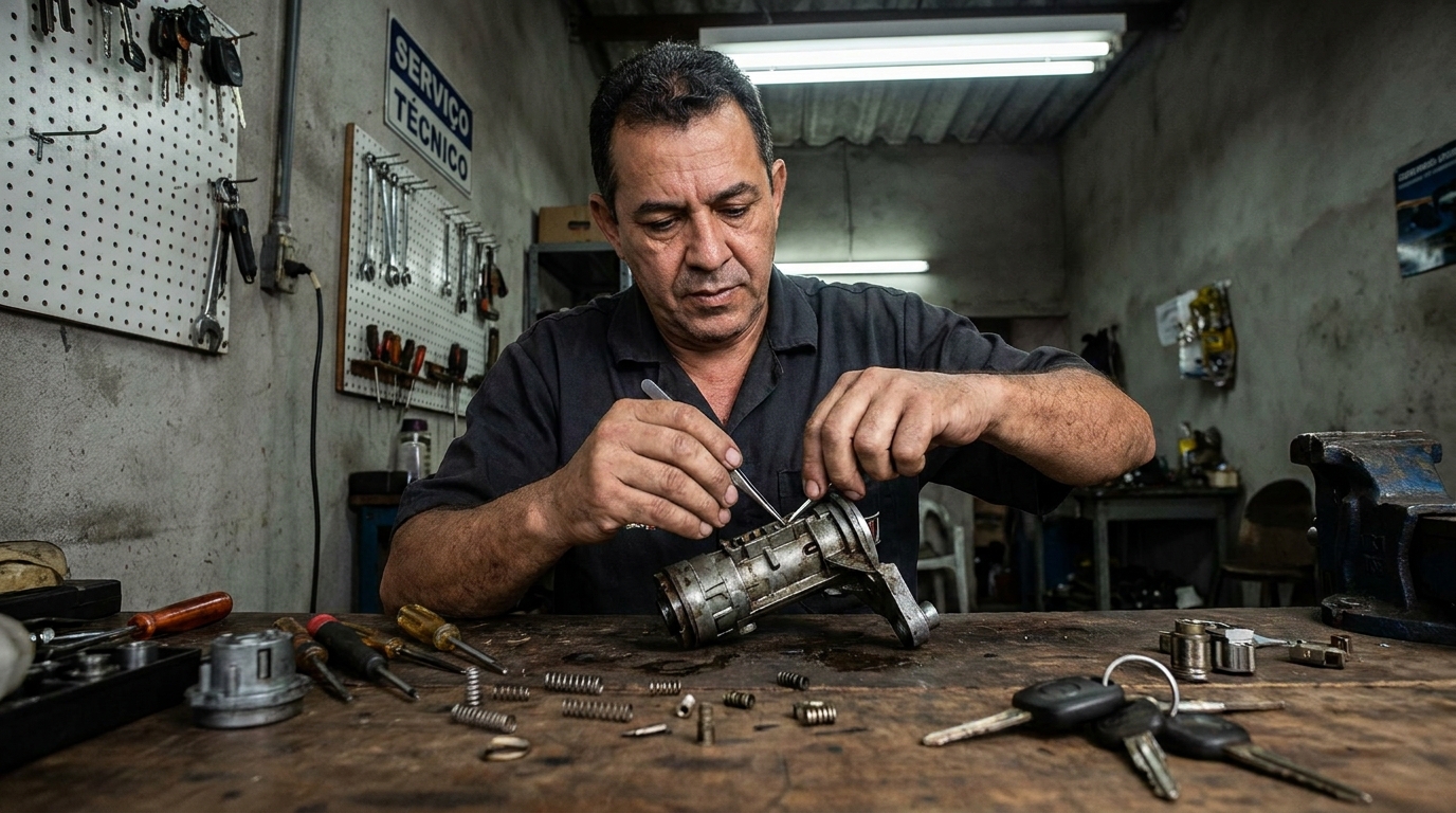 Troca de Segredo do Miolo da Porta profissional em Sorocaba‑SP